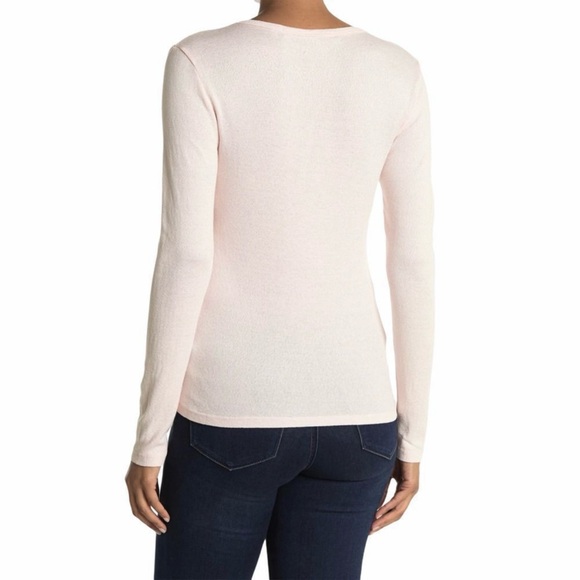 Michael Stars Anthropologie Baby Pink Long Sleeve Tee - Picture 6 of 15
